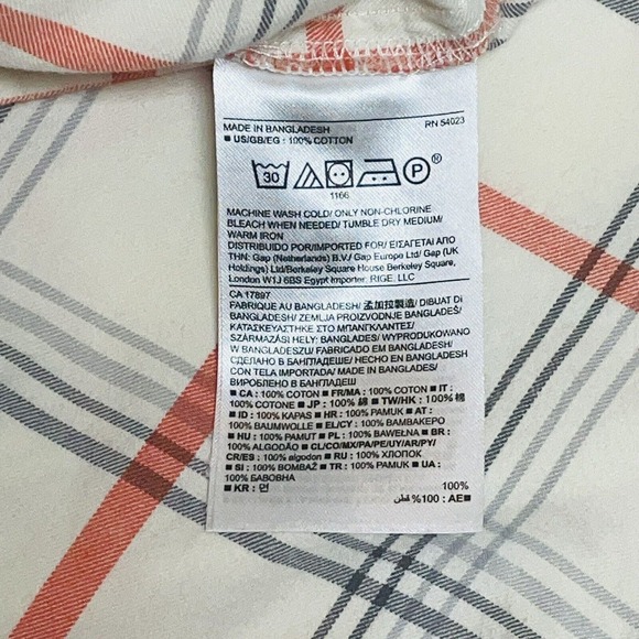 Banana Republic Women's Lg. Sleeve Button-up Shirt, Multicolor Plaid, Size Small - Picture 5 of 10